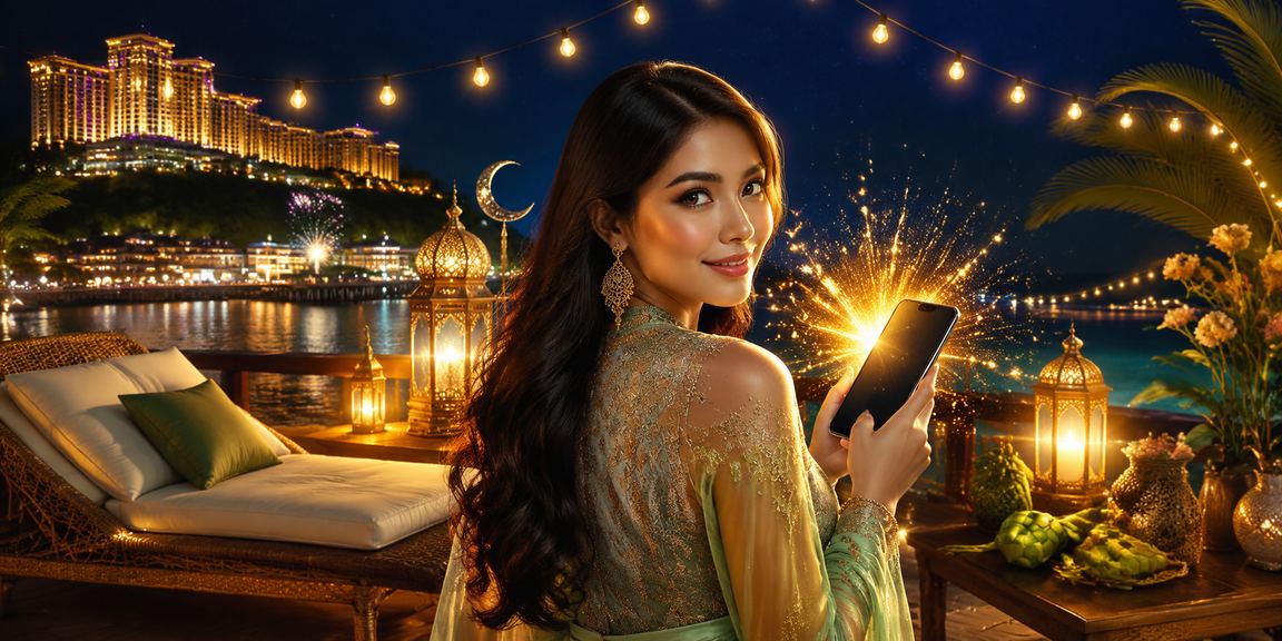 Pemain melakukan deposit Hari Raya di platform kasino Genting Highlands